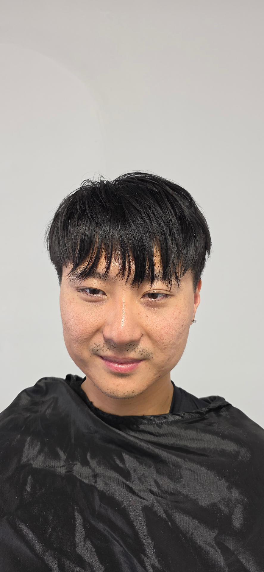Korean 2 block — Styled cut haircut at Subtraction Barbershop, Mission District SF